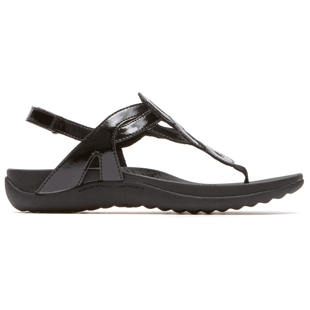 Rockport Sandals For Womens Black - Ramona - GP6891470